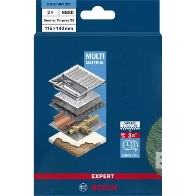 Bosch 2 608 901 221 manual sanding supply Sanding pad Very fine grit 2 pc(s)