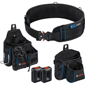 Bosch 1.600.A02.65P, Waist tool belt, Black, Buckle, 5 pc(s)