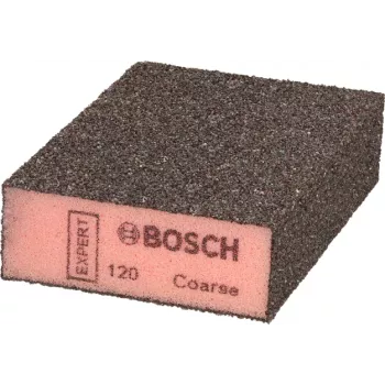 Sanding sponge Bosch 2608901678 Combi Block for hand sanding of wood and paint, rounded edge and sharp side, Bosch Surface Structure