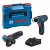 Bosch GSR 12V-15 + GWS 12V-76 +2 batteries 2 Ah + GAL 12V-40 (L) Professional Battery
