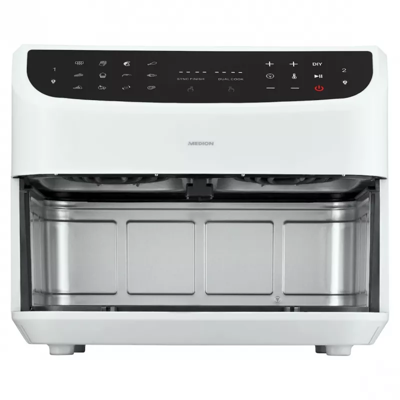 MEDION LIFE P20 Double 8.7 L 2600 W Hot air fryer White