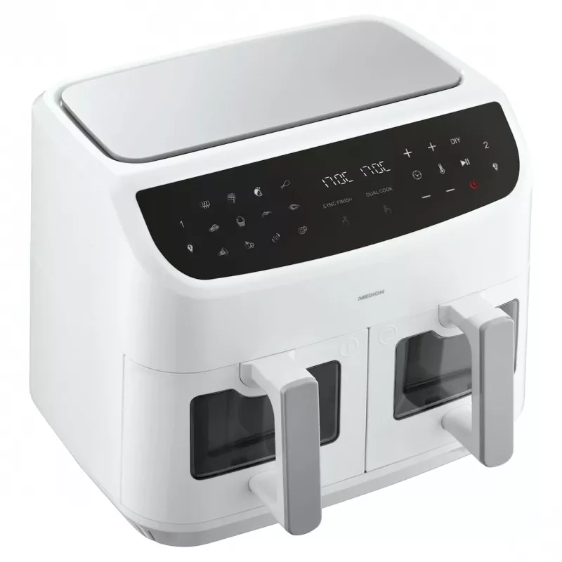 MEDION LIFE P20 Double 8.7 L 2600 W Hot air fryer White