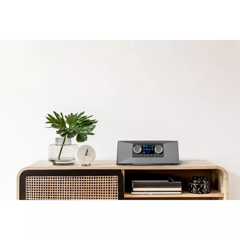 Internet radio MEDION LIFE P85333 — DAB+ / FM, 12 W RMS, 2.8 inch TFT, Wi‑Fi 802.11a/b/g, 3.5 mm jack, grey