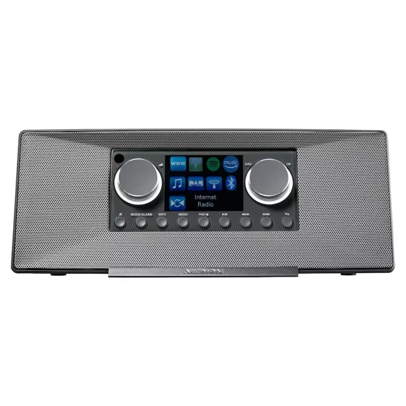 Internet radio MEDION LIFE P85333 — DAB+ / FM, 12 W RMS, 2.8 inch TFT, Wi‑Fi 802.11a/b/g, 3.5 mm jack, grey