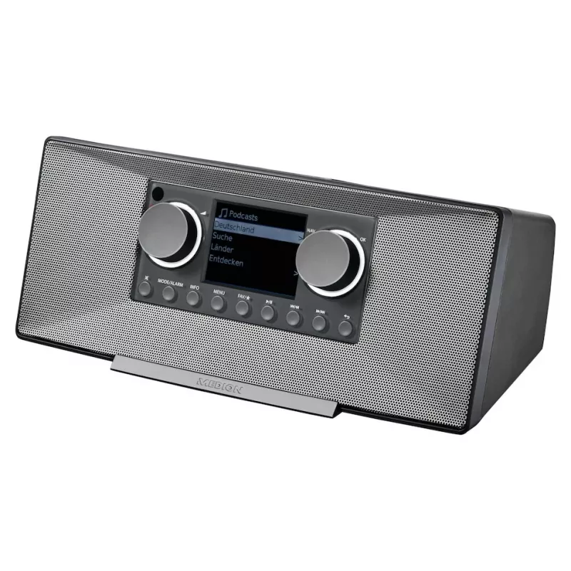 Internet radio MEDION LIFE P85333 — DAB+ / FM, 12 W RMS, 2.8 inch TFT, Wi‑Fi 802.11a/b/g, 3.5 mm jack, grey