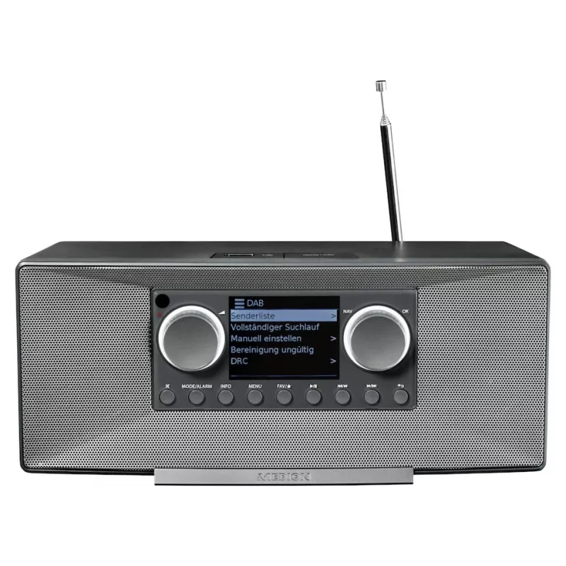 Internet radio MEDION LIFE P85333 — DAB+ / FM, 12 W RMS, 2.8 inch TFT, Wi‑Fi 802.11a/b/g, 3.5 mm jack, grey