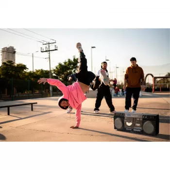 Music system MEDION LIFE P66538 — 20 W, 2-way speakers, DAB+/FM/PLL, Bluetooth, LCD display, black