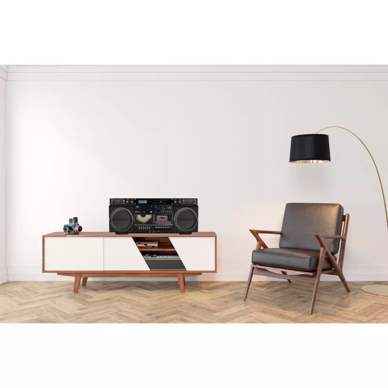 Music system MEDION LIFE P66538 — 20 W, 2-way speakers, DAB+/FM/PLL, Bluetooth, LCD display, black
