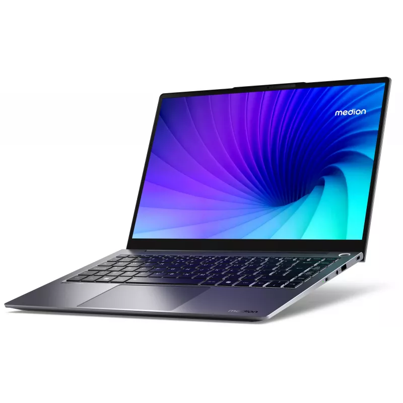 MEDION SPRCHRGD 14 S1 Elite MD62637 Snapdragon X1E-78-100 Laptop 35.6 cm (14 inch) WQXGA+ 16 GB LPDDR5-SDRAM 512 GB SSD Wi-Fi 6E (802.11ax) Windows 11 Home US English Grey