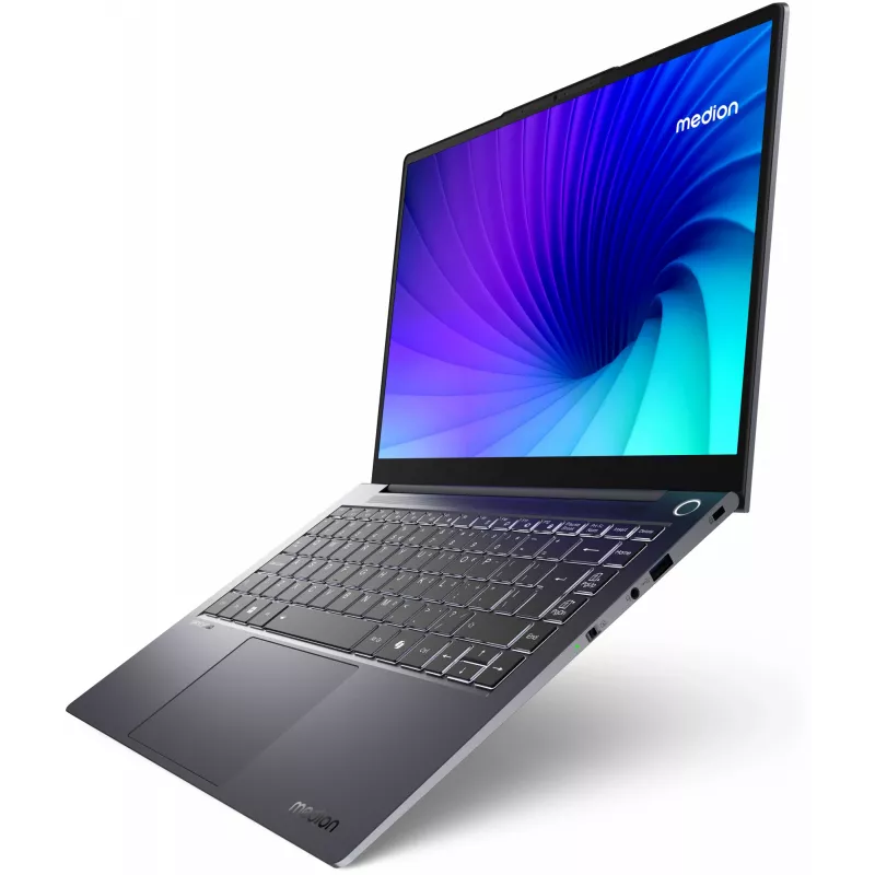 MEDION SPRCHRGD 14 S1 Elite MD62637 Snapdragon X1E-78-100 Laptop 35.6 cm (14 inch) WQXGA+ 16 GB LPDDR5-SDRAM 512 GB SSD Wi-Fi 6E (802.11ax) Windows 11 Home US English Grey