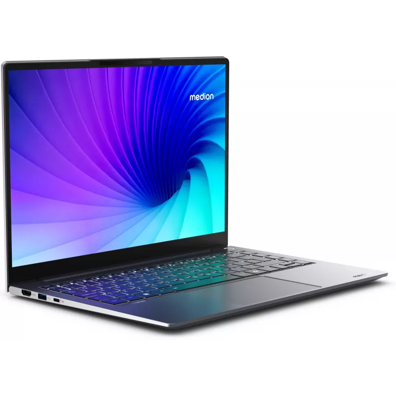 MEDION SPRCHRGD 14 S1 Elite MD62637 Snapdragon X1E-78-100 Laptop 35.6 cm (14 inch) WQXGA+ 16 GB LPDDR5-SDRAM 512 GB SSD Wi-Fi 6E (802.11ax) Windows 11 Home US English Grey