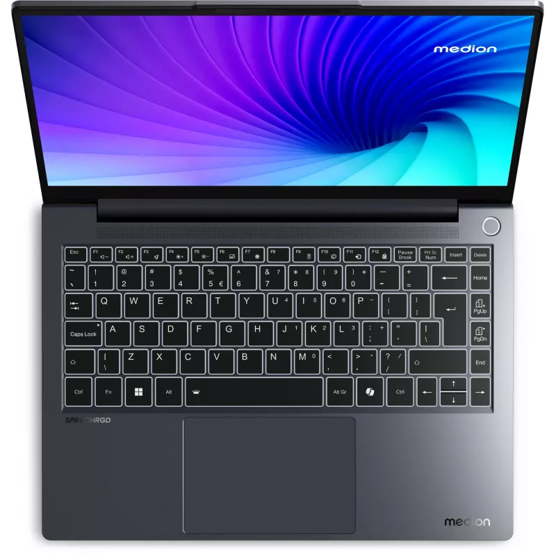 MEDION SPRCHRGD 14 S1 Elite MD62637 Snapdragon X1E-78-100 Laptop 35.6 cm (14 inch) WQXGA+ 16 GB LPDDR5-SDRAM 512 GB SSD Wi-Fi 6E (802.11ax) Windows 11 Home US English Grey