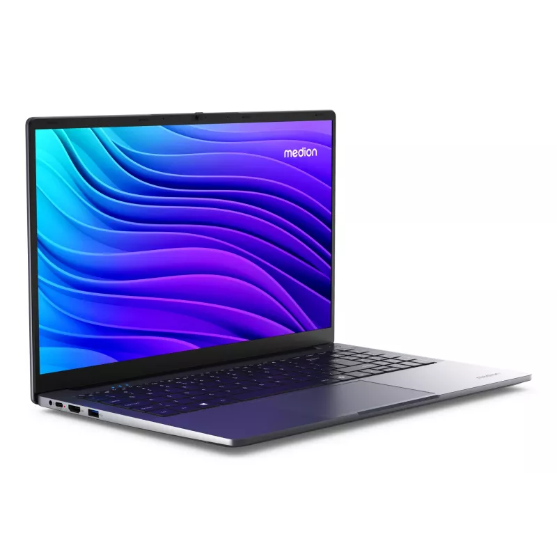MEDION AKOYA E15223 Intel® N N100 Laptop 39.6 cm (15.6 inch) Full HD 4 GB LPDDR5-SDRAM 128 GB Flash Wi-Fi 5 (802.11ac) Windows 11 Home in S mode US English Grey
