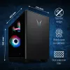 ERAZER Bandit P20 MD35462 Intel Core Ultra 7 265F 32 GB DDR5-SDRAM 1 TB SSD NVIDIA GeForce RTX 5070 Windows 11 Tower PC Black