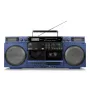 MEDION LIFE P66538 20 W Blue compact audio system — 20 W RMS, 2-way speakers, DAB+/PLL, Bluetooth 10 m, front-loading disc