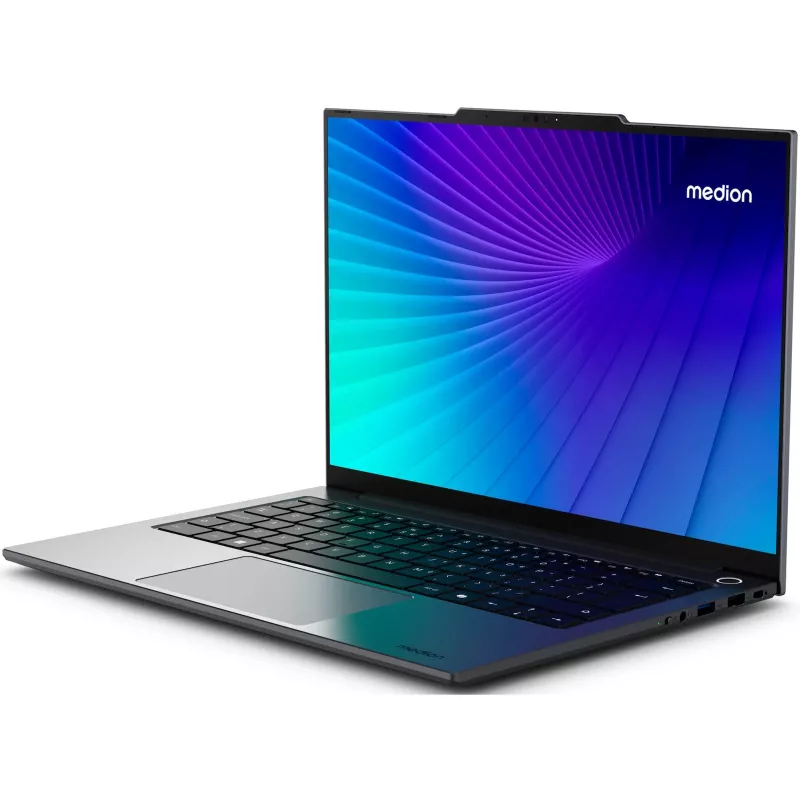 MEDION 30040132 laptop Intel Core 5 120U 35.6 cm (14 inch) 2.8K 16 GB DDR4-SDRAM 512 GB SSD Wi-Fi 6 (802.11ax) Windows 11 Home Black