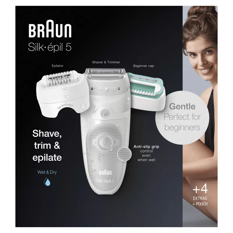 Braun Silk-épil 5 81770430 epilator 28 tweezers White