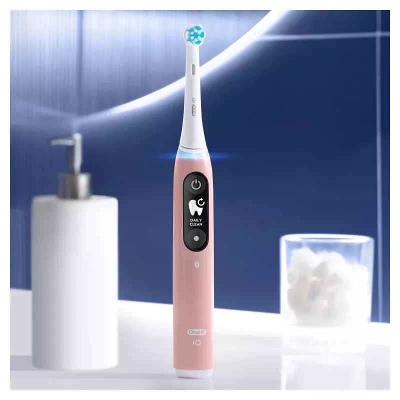Oral-B iO 6S Adult Vibrating toothbrush Pink, White