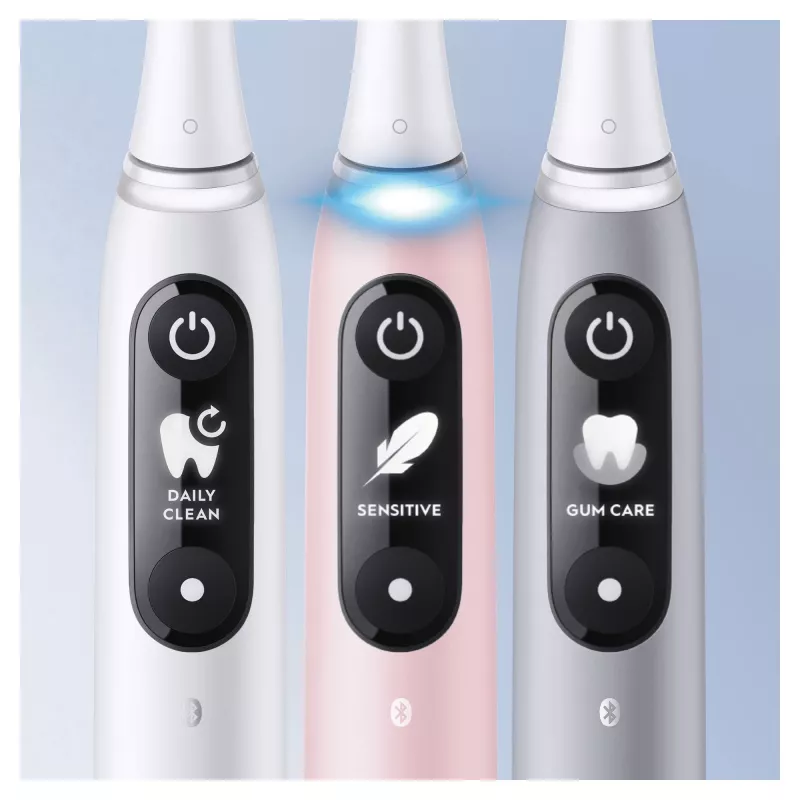 Oral-B iO 6S Adult Vibrating toothbrush Pink, White