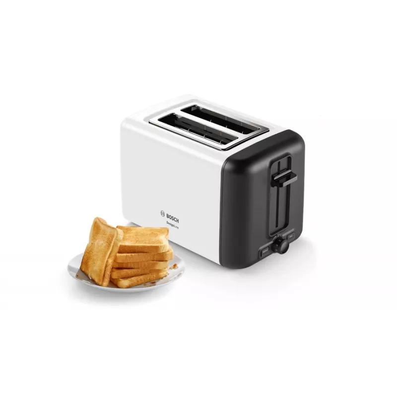 Bosch TAT3P421DE toaster 2 slice(s) 970 W Black, White