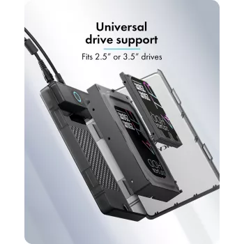 ICY BOX Spade Base 388 Enclosure for 2.5 inch/3.5 inch SATA SSD/HDD