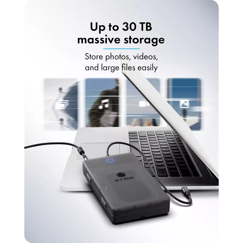 ICY BOX Spade Base 388 Enclosure for 2.5 inch/3.5 inch SATA SSD/HDD