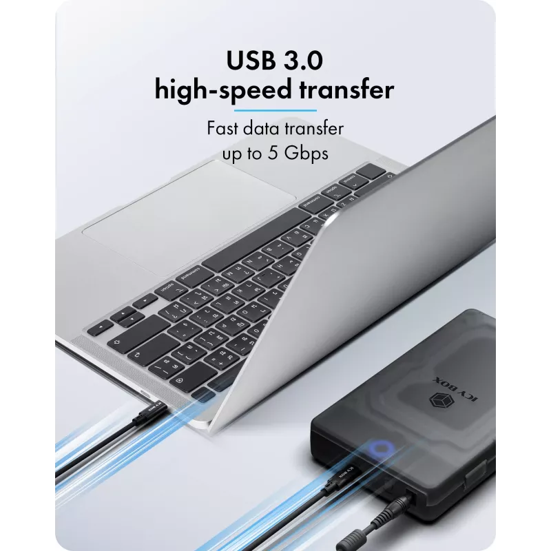 ICY BOX Spade Base 388 Enclosure for 2.5 inch/3.5 inch SATA SSD/HDD