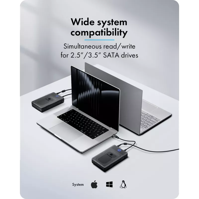 ICY BOX Spade Base 388 Enclosure for 2.5 inch/3.5 inch SATA SSD/HDD