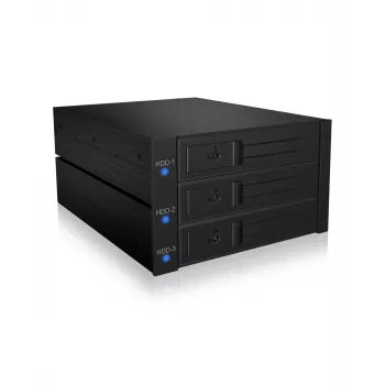 ICY BOX IB-573SSK-12G 8.89 cm (3.5 inch) Backplane Black