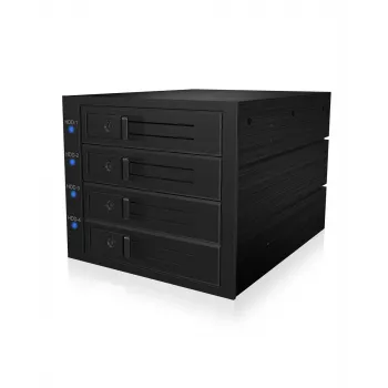 ICY BOX IB-574SSK-12G 8.89 cm (3.5 inch) Backplane Black