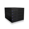 ICY BOX IB-574SSK-12G 8.89 cm (3.5 inch) Backplane Black