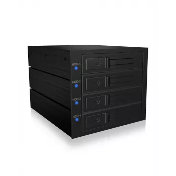 ICY BOX IB-574SSK-12G 8.89 cm (3.5 inch) Backplane Black