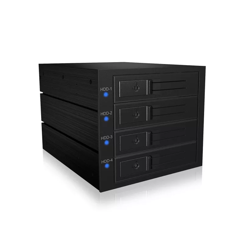 ICY BOX IB-574SSK-12G 8.89 cm (3.5 inch) Backplane Black