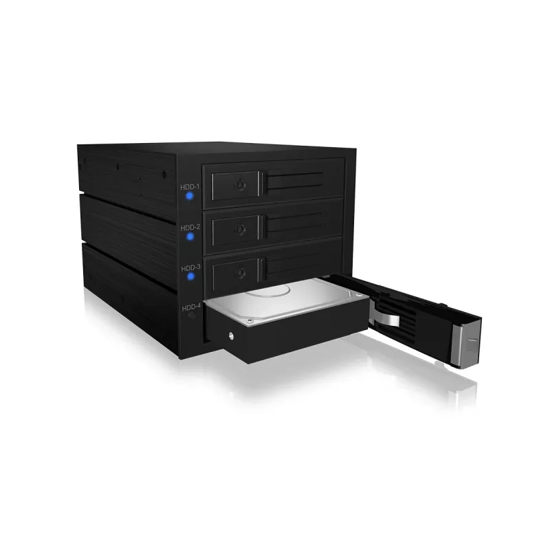 ICY BOX IB-574SSK-12G 8.89 cm (3.5 inch) Backplane Black