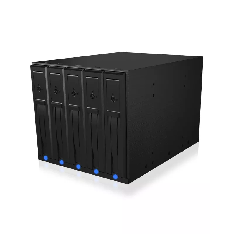 ICY BOX IB-575SSK-12G 8.89 cm (3.5 inch) Backplane Black