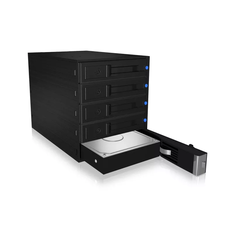 ICY BOX IB-575SSK-12G 8.89 cm (3.5 inch) Backplane Black