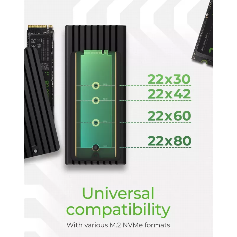 ICY BOX IB-1917M-C32 SSD enclosure Black M.2 USB powered