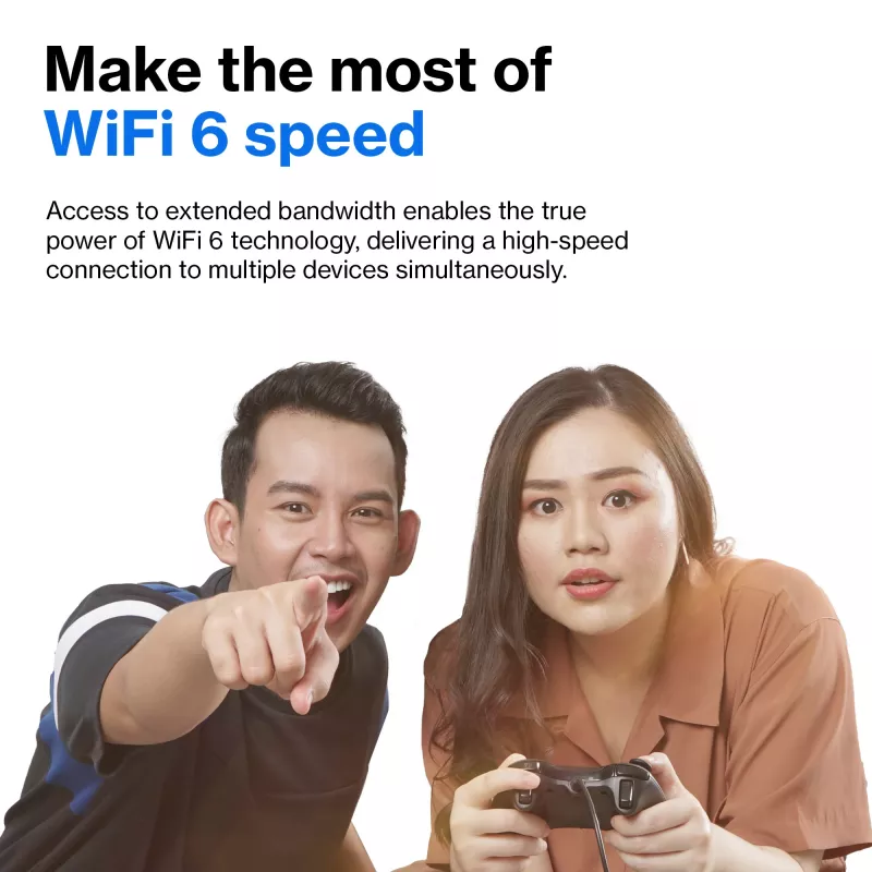 Linksys AX5400 Whole Home Mesh WiFi 6 Dual‑Band System, 2-pack