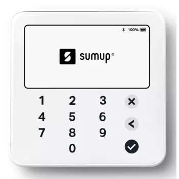 SumUp Solo Lite smart card reader Battery Bluetooth White