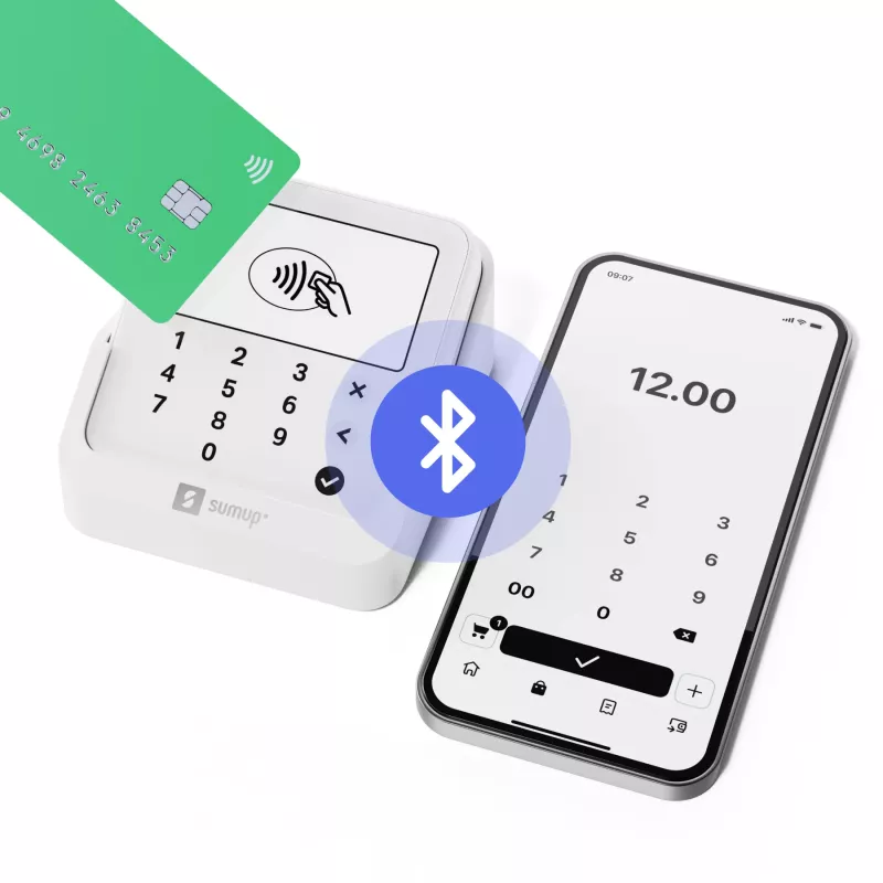 SumUp Solo Lite smart card reader Battery White