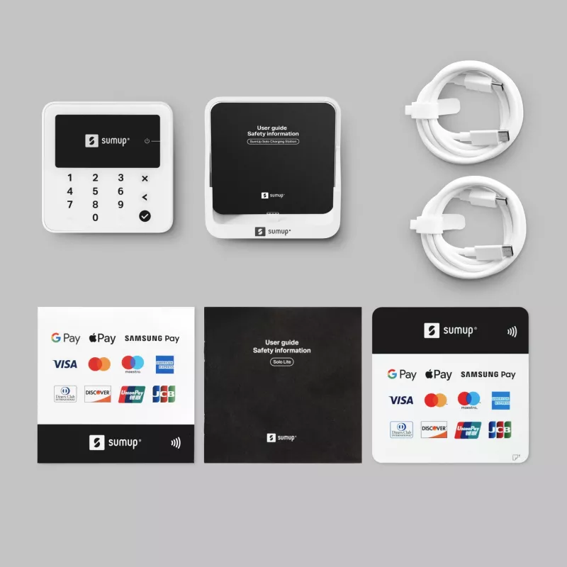 SumUp Solo Lite smart card reader Battery White