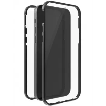 Hama 360° Glass mobile phone case 15.5 cm (6.1 inch) Cover Black, Transparent