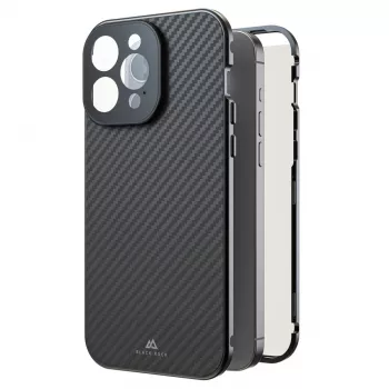 Hama 360° Glass mobile phone case 17 cm (6.7 inch) Cover Carbon