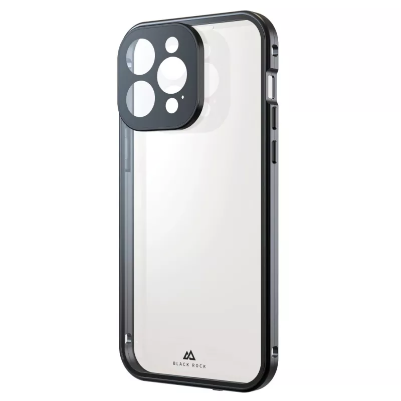 Hama 360° Glass mobile phone case Cover Black for iPhone 15 Pro Max 6.7 inch