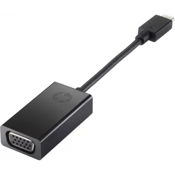 HP USB-C to VGA Adapter, Black, China, Windows 10, Windows 11, ChromeOS, Business, 0 - 40 °C