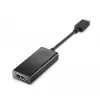 HP USB-C to VGA Adapter, Black, China, Windows 10, Windows 11, ChromeOS, Business, 0 - 40 °C