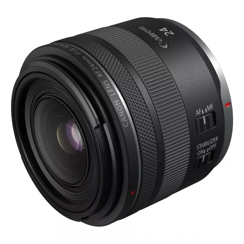 Canon Wide-Angle RF 24 mm F1.8 Macro IS STM Camera Lenses, Black