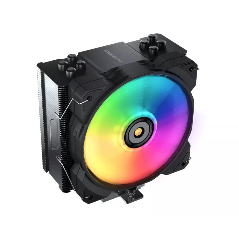 Air cooler Cougar Forza 50 ARGB — airflow 143.53 m³/h, max air pressure 4.24 mmH2O, HDB bearing, black