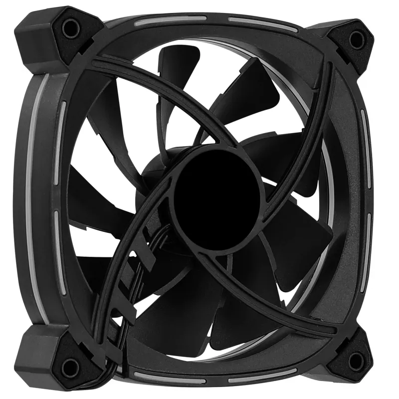 Aerocool ASTRO12 PC Fan 12cm LED RGB Antivibration 6 Pins Black