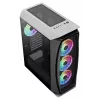 Aerocool AEROONEDUOWHV1 Gaming ATX Case 4xARGB Fans White, Midi Tower, PC, White, ATX, micro ATX, Mini-ITX, Acrylonitrile butadiene styrene (ABS), SPCC, Gaming